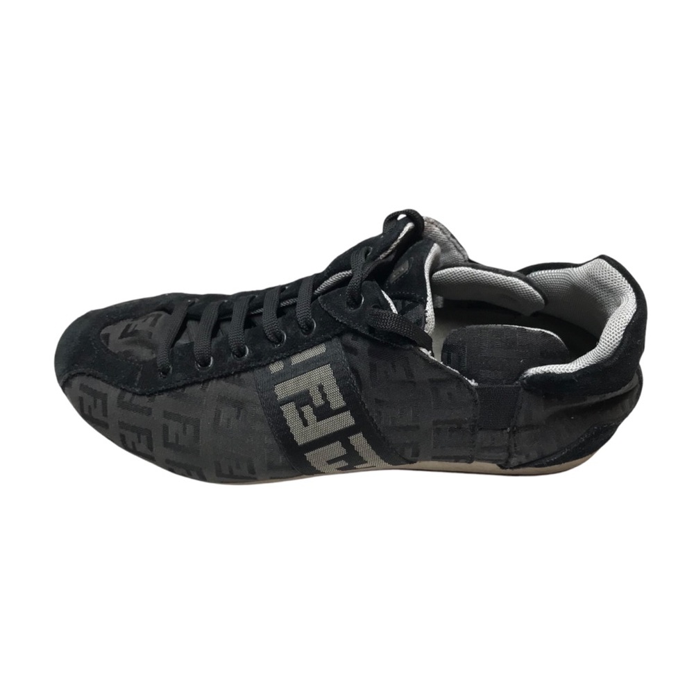 Fendi Zucca FF Logo All Over Print Canvas Low Top Sneakers Women’s Size 36